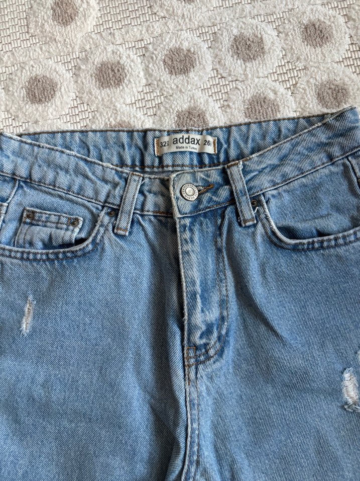 Gevşek Kesim Kadın Midi Denim Pantolon - Görsel 4