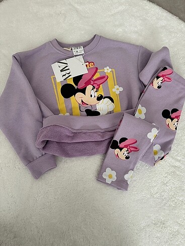 5 Yaş Beden mor Renk Minnie Mouse Takım