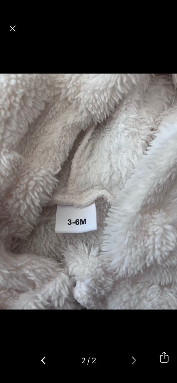 Kapüşonlu Beyaz Bebek peluş - Görsel 2