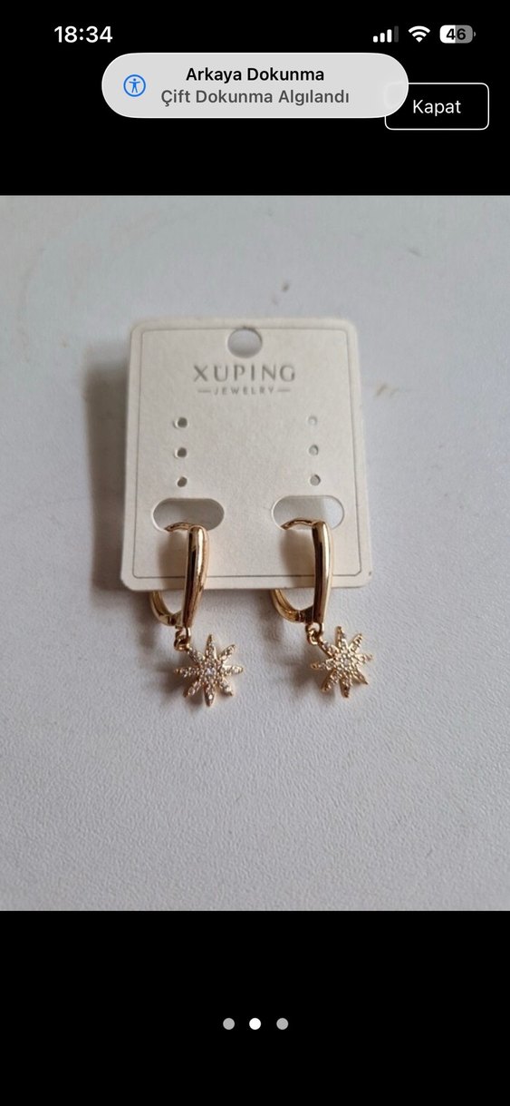 Xuping  Yıldız Küpe - Görsel 2