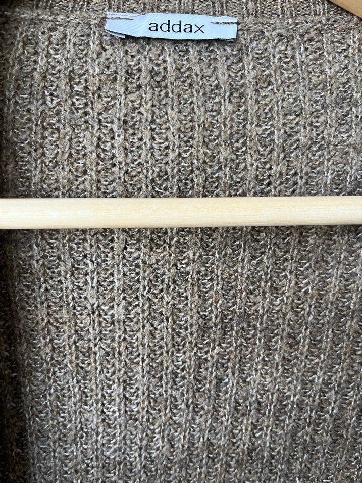 Kadın Kahverengi Triko Hırka - Görsel 2