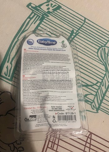 BabyTime Mavi Ortodontik Emzik 0-6 Ay - Görsel 2