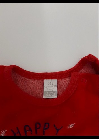 Kırmızı Örme Bebek Tulum - Görsel 2