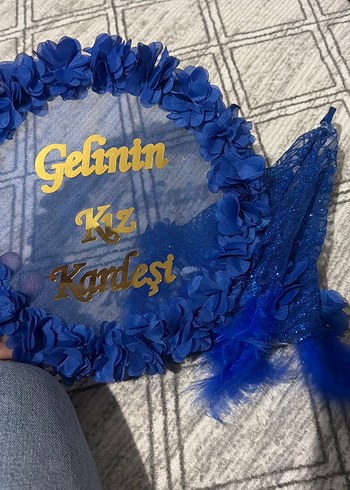 Mavi Gelinin Kiz Kardesi Tul Cicekli Aksesuar