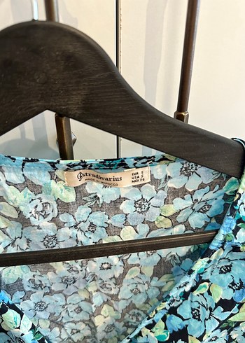 Stradivarius Stradivarius Çiçekli Drapeli Elbise