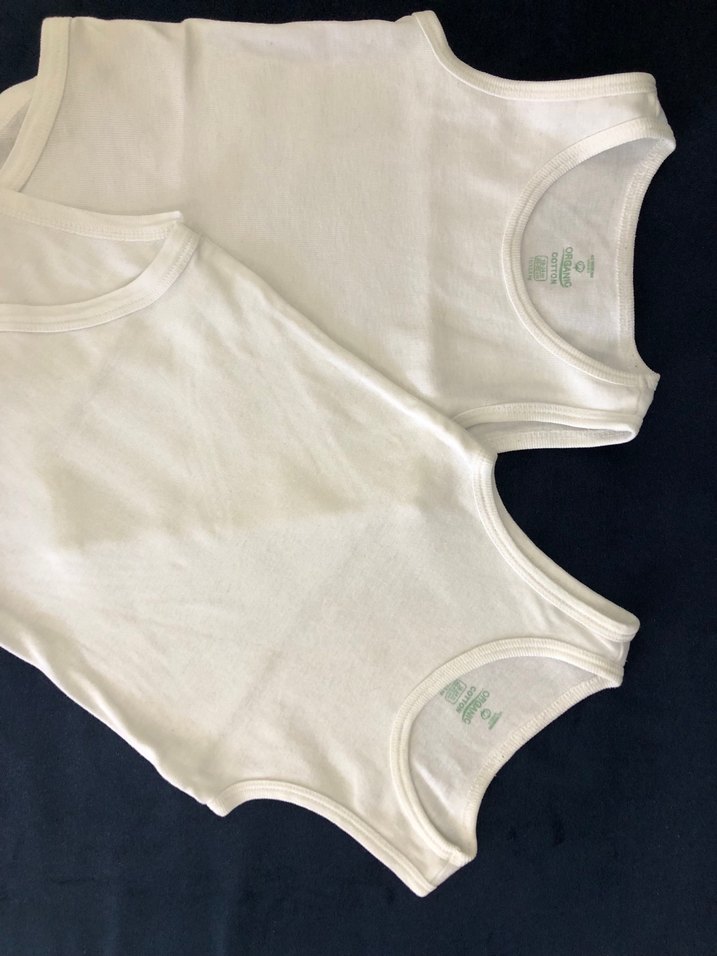 Beyaz Desensiz Bebek Atlet Çıtçıtlı - Görsel 2