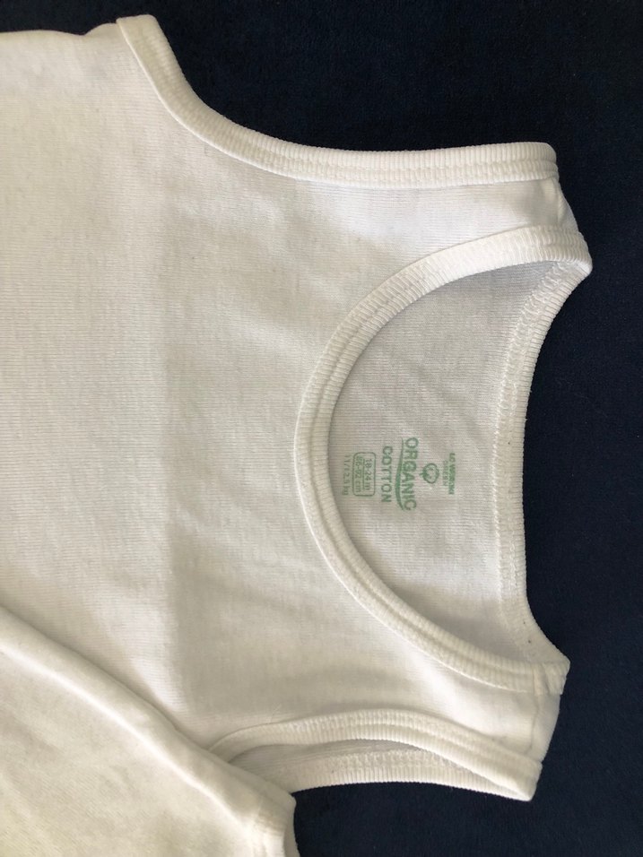 Beyaz Desensiz Bebek Atlet Çıtçıtlı - Görsel 4