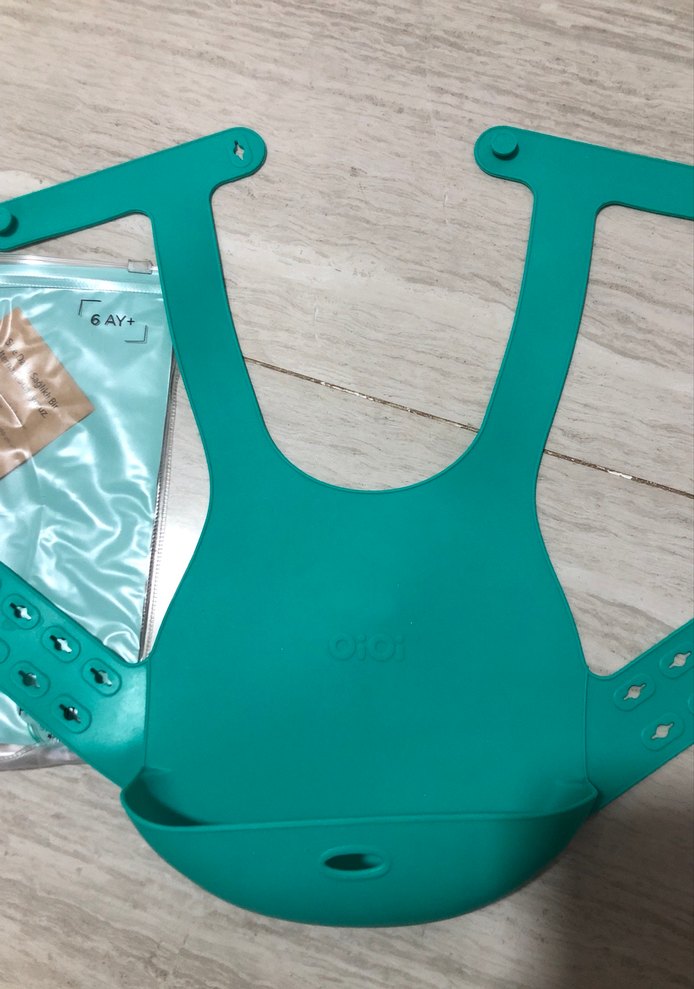 Turkuaz Bebek Mama Önlüğü - Görsel 2