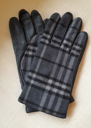 Burberry Check Wool Erkek Eldiveni