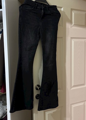 LC Waikiki Retro Siyah Denim Bootcut Jean İspanyol Flare