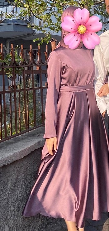 Diğer tesettür saten abiye