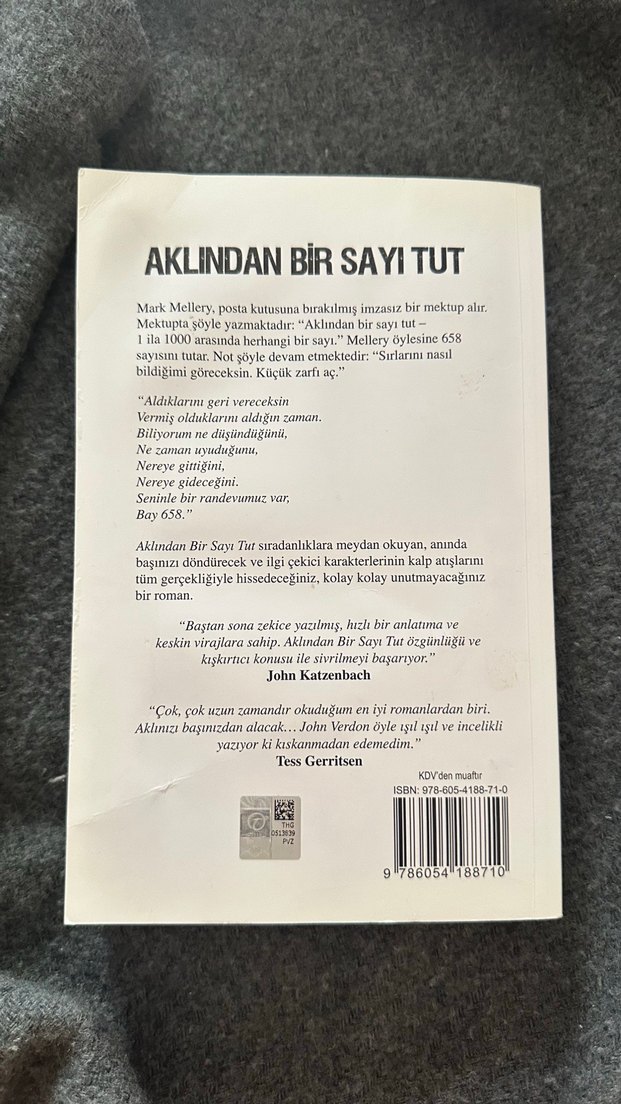Aklından Bir Sayı Tut  John Verdon — görsel 2/2