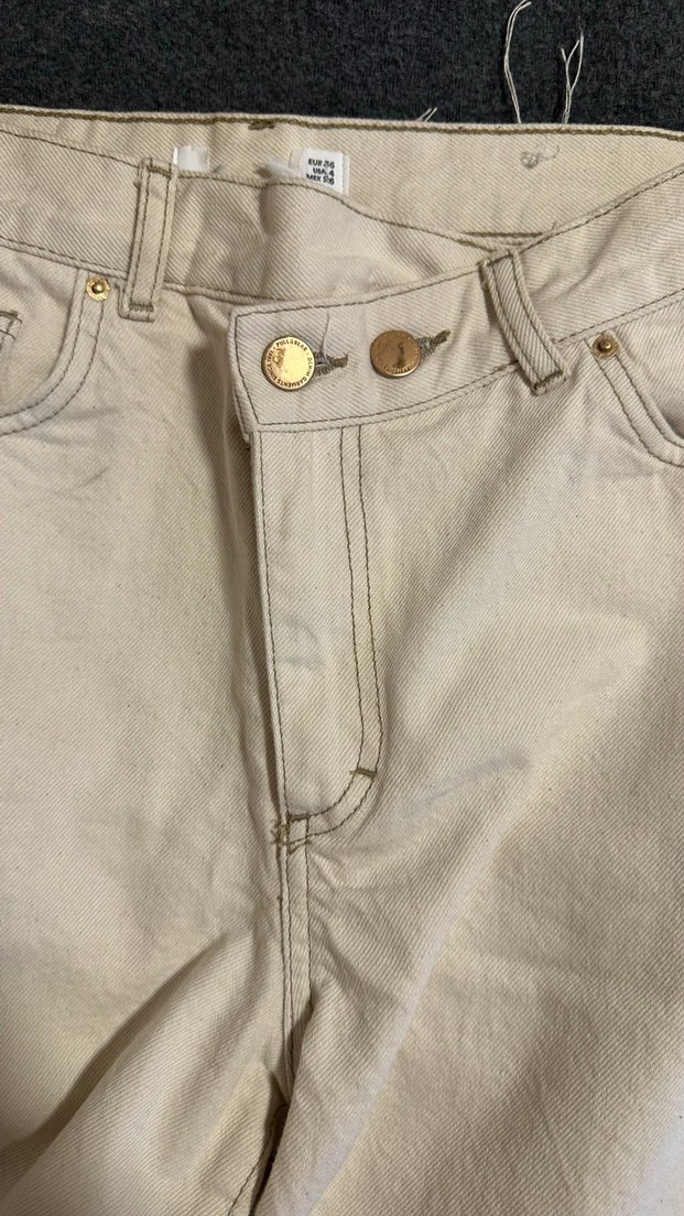 Pull&Bear Bej Denim Jean Pantolon — görsel 2/4