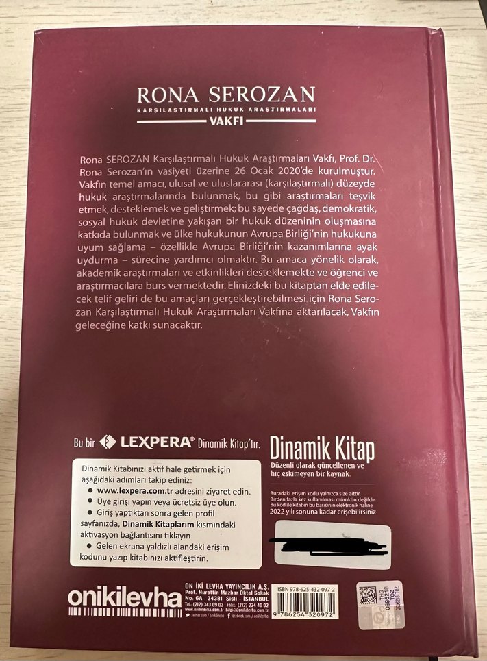 Serozan Borçlar Hukuku Genel Bölüm — görsel 2/4