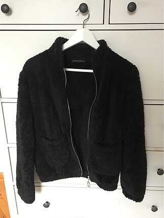 Trendyol peluş siyah ceket