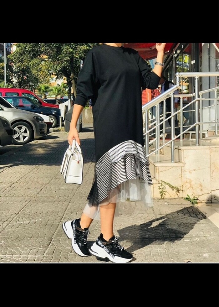 Sweat elbise - Görsel 3