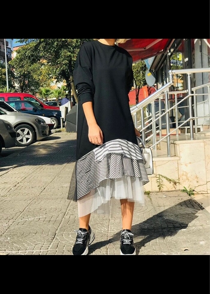 Sweat elbise - Görsel 2