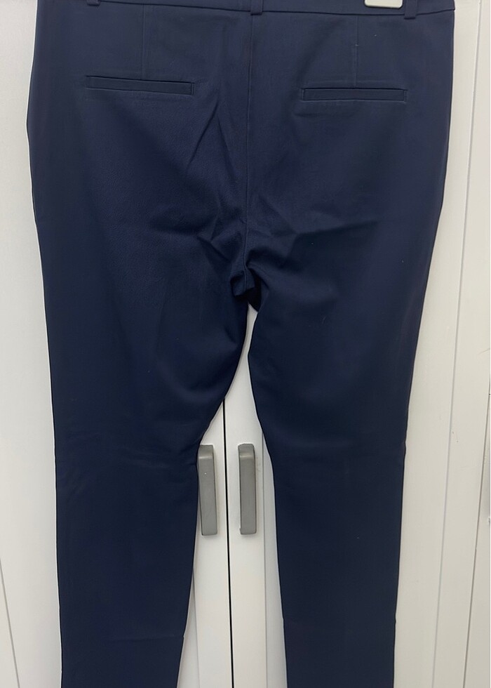 Kumaş lacivert pantolon - Görsel 3