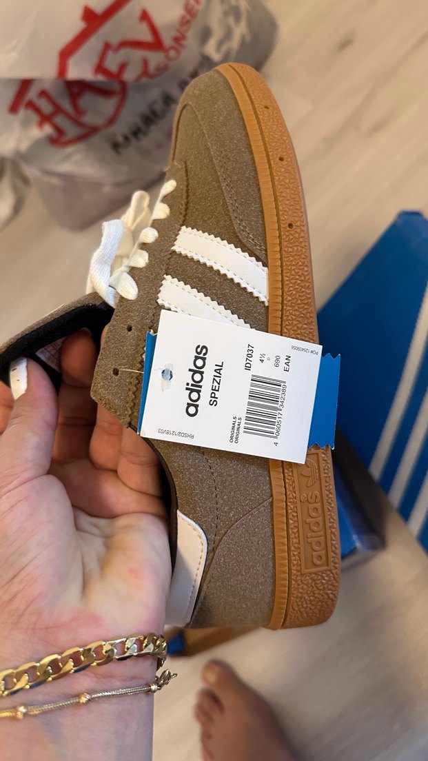 Kahverengi Süet Adidas Kadın Spor Ayakkabı - Görsel 5