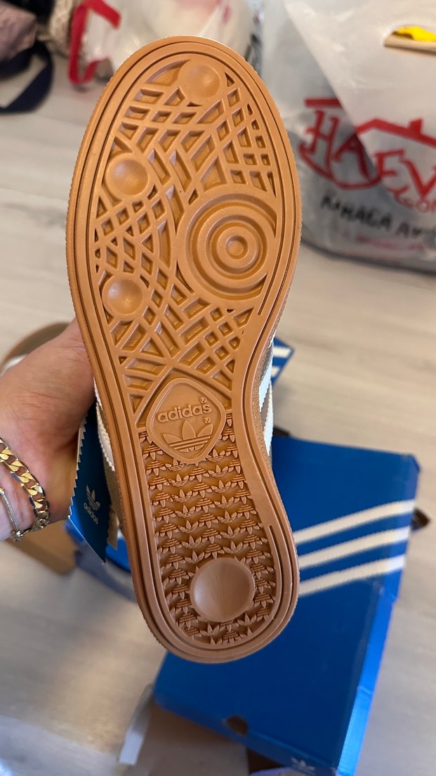 Kahverengi Süet Adidas Kadın Spor Ayakkabı - Görsel 3