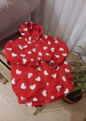 Kız Çocuk Renkli Baskılı Yağmurluk - Görsel 3