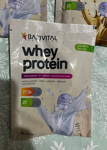 Beden Barivital Whey Protein Tozu 44,5g Çikolata Aromalı