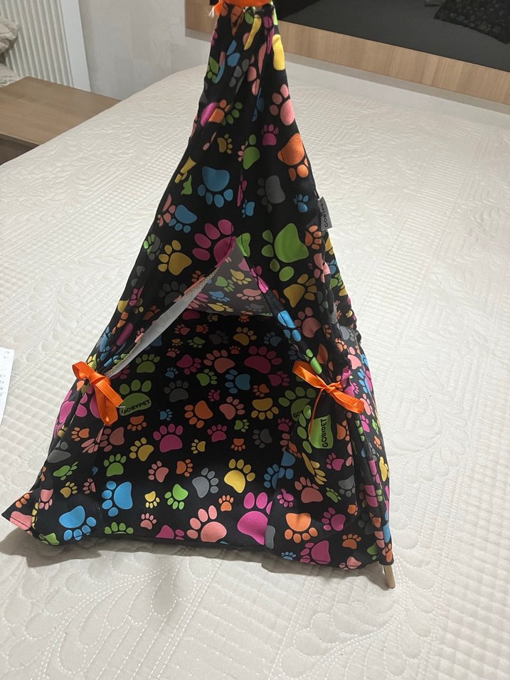 Renkli Patili Kedi Çadırı - Görsel 2