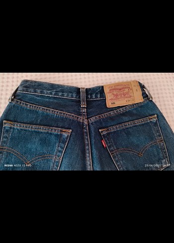 Levis 501 Orjinal Mavi Denim Jean