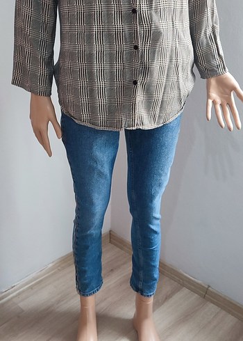 Kadın Fit Denim Pantolon - Görsel 3