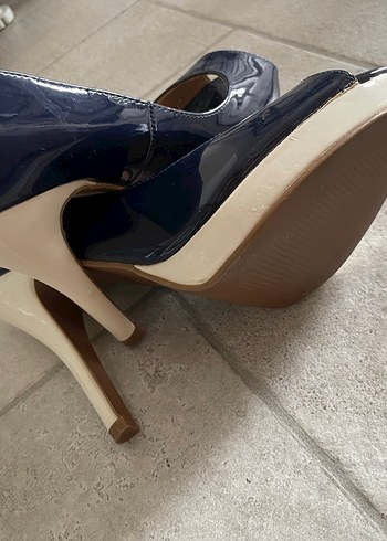 Polaris lacivert platform ayakkabı - Görsel 4