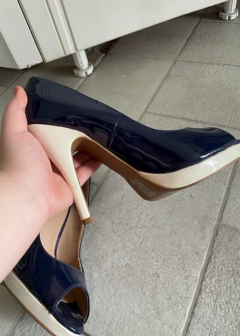 Polaris lacivert platform ayakkabı - Görsel 7