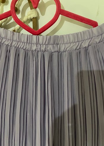 Lila Piliseli Midi tül Etek - Görsel 6