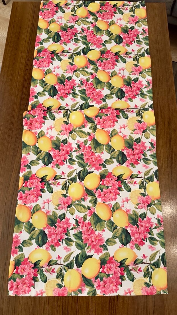 Sarı Pastel Çiçekli Modern runner ve Kırlent kılıfı - Görsel 5