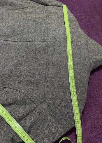 Düğmeli Yün Erkek Palto - Görsel 12