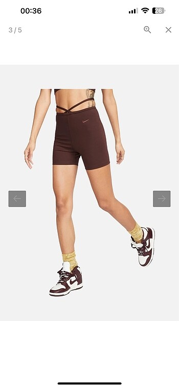 xs Beden kahverengi Renk Nike tayt