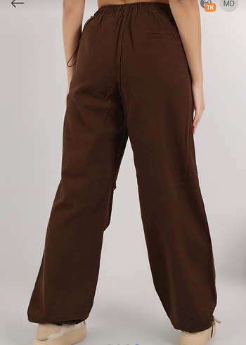 Kadın Kahverengi Bol Kesim Pantolon - Görsel 3