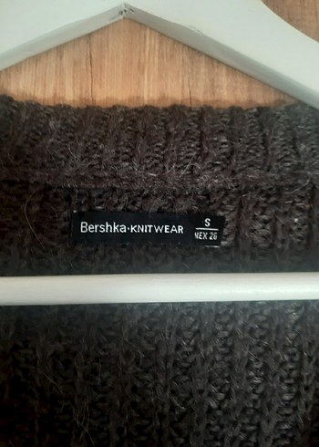 Bershka Gri V Yakalı Örgü Kadın Kazak