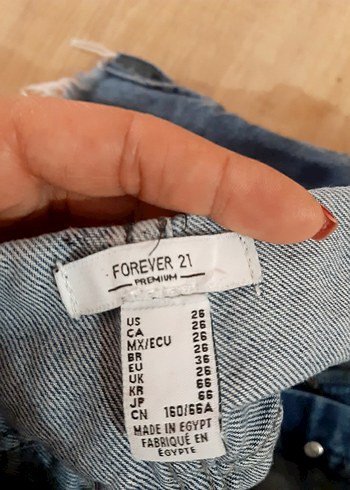 Kadın Kot Şort Mini Boy - Görsel 5