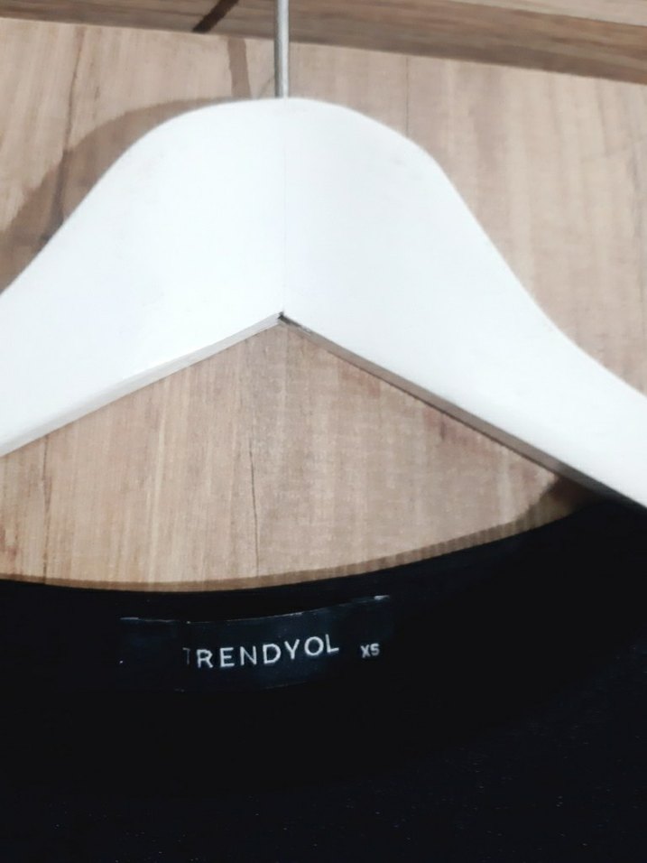 Siyah Kadın Uzun Kollu Crop Top - Görsel 3