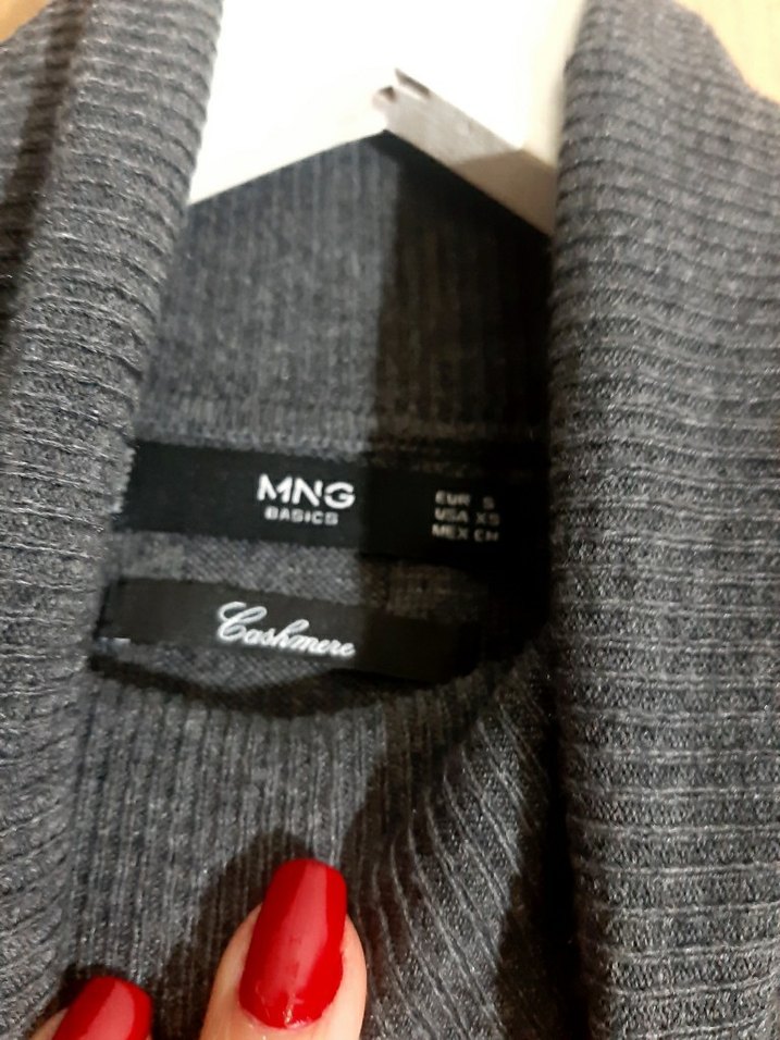 Gri Kadın Balıkçı Yaka Triko Kazak - Görsel 3