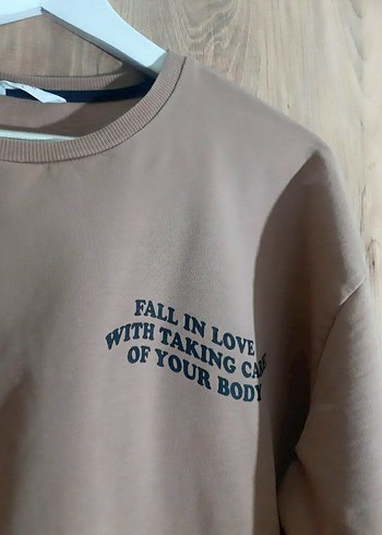 Baskılı Kadın Sweatshirt - Görsel 2