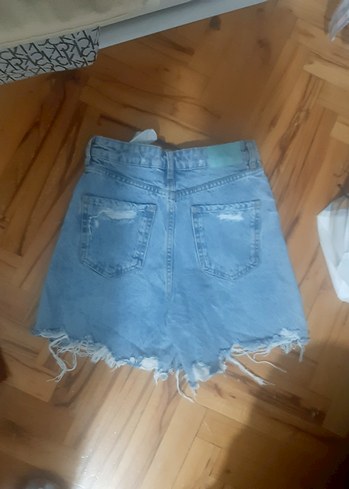 xs Beden Açık Mavi Mini Kot Şort