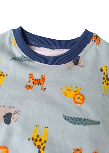 Desenli Çocuk Pijama Takımı - Görsel 3