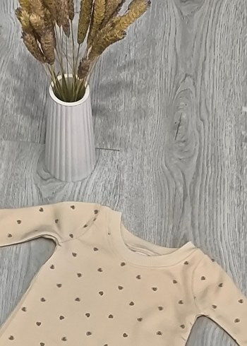 Baskılı Beyaz Bebek elbise - Görsel 3