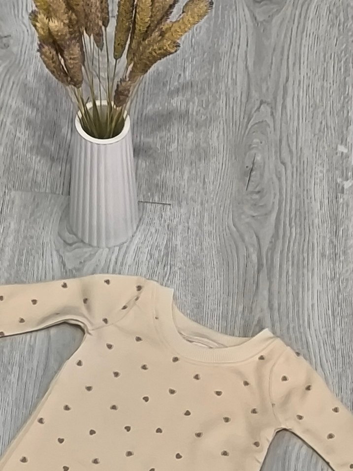 Baskılı Beyaz Bebek elbise - Görsel 3