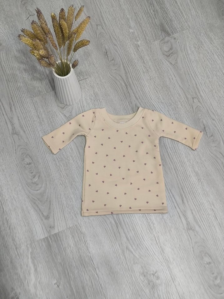 Baskılı Beyaz Bebek elbise - Görsel 2