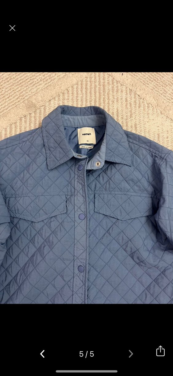 Kapitone Oversize Ceket - Görsel 4