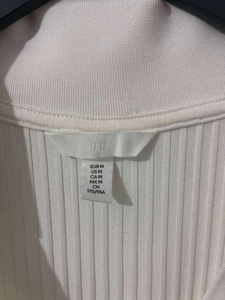 Uzun Beyaz V Yaka Triko Kadın Elbise - Görsel 5