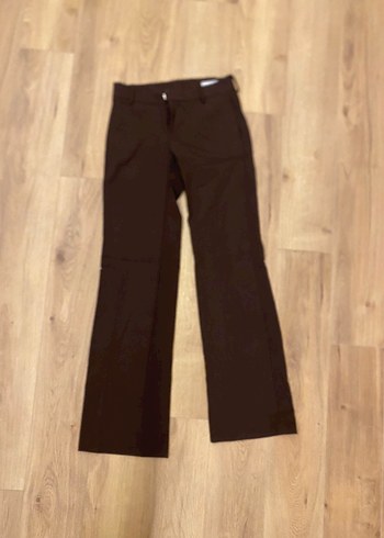Bershka Cok Dusuk Bel Kahve Pantolon
