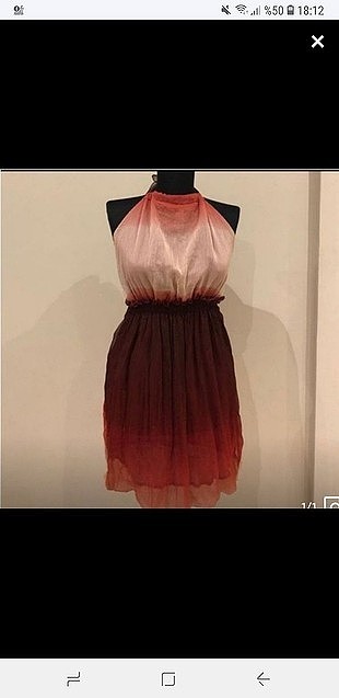 sırtı açık yepyeni mini elbise